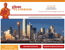 Tablet Screenshot of gibsonplumbing.com